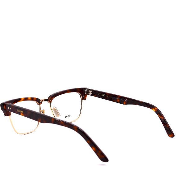 NEW CELINE PARIS CL50026U 030 HAVANA GOLD AUTHENTIC EYEGLASSES FRAME - Picture 7 of 15